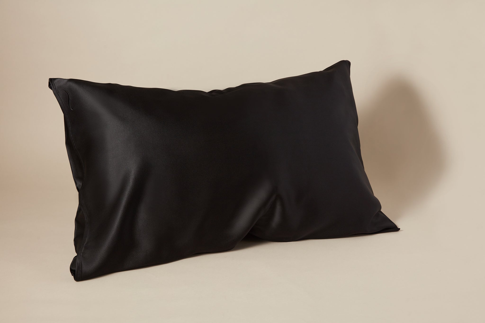 black silk pillowcase